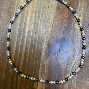 14k Gold Tahitian Freshwater Dainty Pearl Necklace